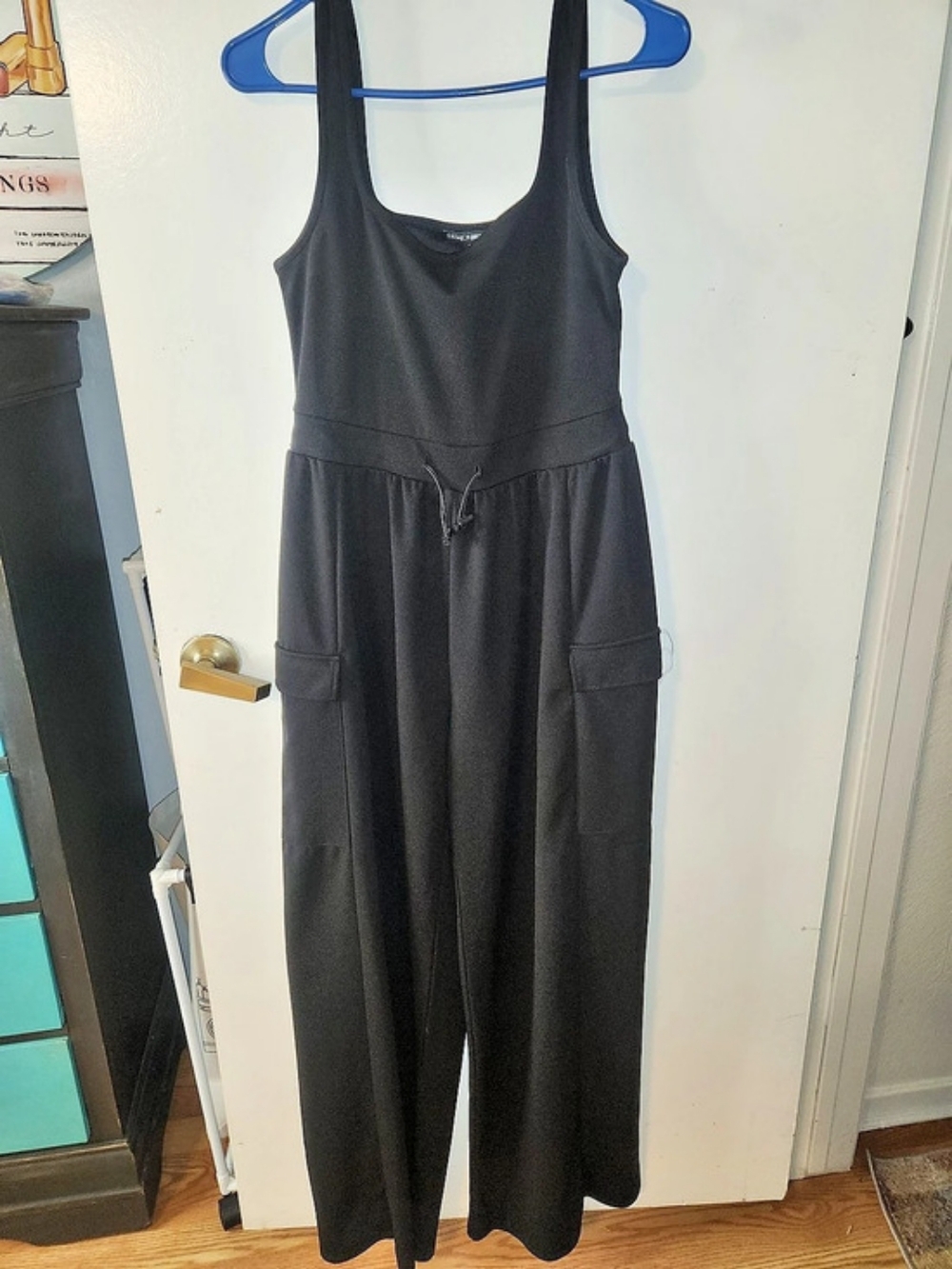 Fashion Nova Willow Cargo Jumpsuit Black Size Medium